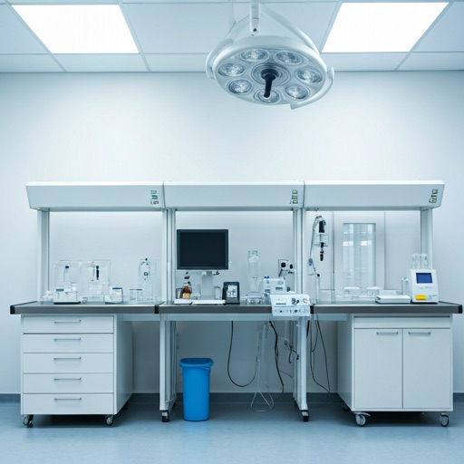 Medical imaging and diagnostic equipment in a clinical setting